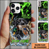 Maxcorners Duck Hunting Golden Retriever Green Lightning Water Splash Personalized Name 3D Phone Case - Golden Retriever