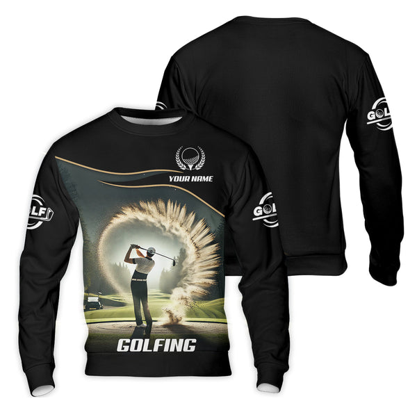 Maxcorners Custom Elite Golfer Golf Polo Shirt, Gift For Golfers, Mens Golf Gift