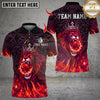 Maxcorners Bowling Lion King With Flaming Lion Multicolor Customized Name, Team Name 3D Shirts