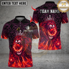 Maxcorners Bowling Lion King With Flaming Lion Multicolor Customized Name, Team Name 3D Shirts