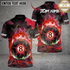 Maxcorners Billiards Hellfire 8 Ball Multicolor Customized Name, Team Name 3D Shirt