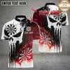 Maxcorners Darts Skull Punisher Dartboard Design Multicolor Customized Name, Team Name 3D Shirts