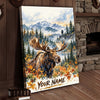 Maxcorners Duck Hunting Labrador Mallards Art Deco Personalized Canvas Wall Art