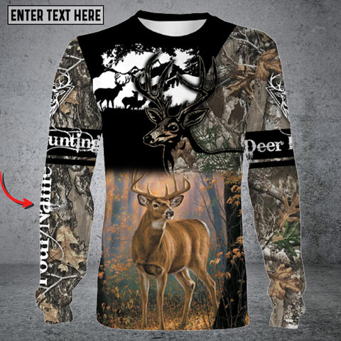 Maxcorners Best Deer Hunting 3D All Over Printed Long Sleeve Shirt
