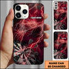 Maxcorners Darts Lightning Dartboard Multicolor Personalized Name 3D Phone Case