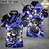 Maxcorners Bowling Cartoon Bunny & Graffiti Bowling Graphic Multicolor Customized Name, Team Name 3D Shirts