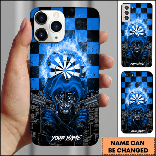 Maxcorners Darts Joker Dartboard Multicolor Personalized Name 3D Phone Case