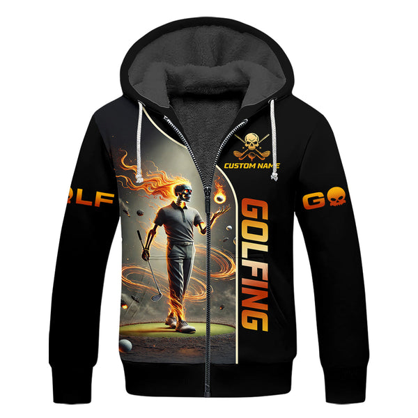 Maxcorners I Was One Under Today Custom Men's Golf Polo Shirt, Funny Skull Golf Shirt, Dad Golf Gift