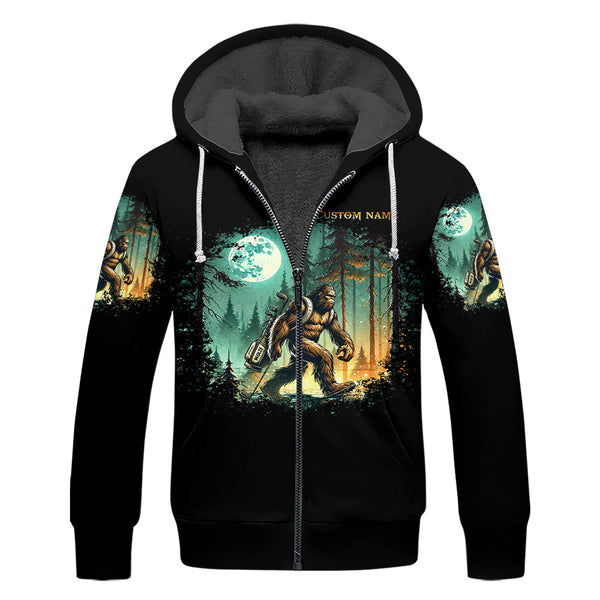 Maxcorners Not All Who Wander Are Lost Custom Bigfoot Men's Golf Polo Shirt, Funny Golf Shirt, Dad Golf Gift