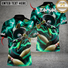 Maxcorners Venom Strike Edition Bowling Multicolor Customized Name, Team Name 3D Shirts