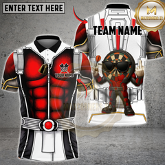 Maxcorners Darts Team Comic Superhero 3D Character Personalized Name 3D Unisex Shirt