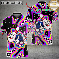 Maxcorners Happy Bowling Buddy Personalized Name 3D Unisex Shirt