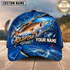 Maxcorners Fishing Graphic Dynamic Water Splash Angler Customized Name 3D Cap