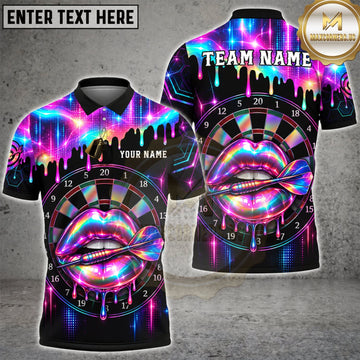 Maxcorners Darts Neon Rainbow Crazy Gorilla Face Graffiti Personalized Name 3D Unisex Shirt