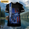 Maxcorners Kiss My Bass Patriotic Fishing Shirt, SPF Shirt, Funny Fishing Shirt, Fishing Shirts For Men, Bass Fishing