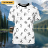 Maxcorners Funny Stick Figure Fishing Pose SPF Shirt For Men, Funny Fishing Shirt, Fishing Shirts For Men