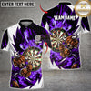 Maxcorners Darts Furious Bull Mascot Muscular Fighting Stance Dartboard Graphic Multicolor Customized Name, Team Name 3D Shirts