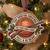 Maxcorners Personalized Trap Shooting Christmas Family Pull And Be Merry Snowflake Clay Acrylic Christmas Ornament And Keychain Custom Gift For Hunters 2D Flat