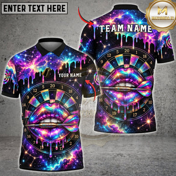Maxcorners Darts Electric Blue Purple Gorilla Face Neon Graffiti Personalized Name 3D Unisex Shirt