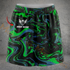 Maxcorners Darts Abstract Swirl Personalized 3D Skirts With Shorts