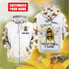 Maxcorners Honey Bee Rock Paper Scissors I Win - Personalized Hoodie and Leggings LM1304