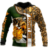 Maxcorners Honey Bee Pattern All Over Printed Unisex Shirt LM1304