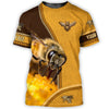 Maxcorners Personalized Name Honey Bee All Over Printed Unisex Shirt LM1304