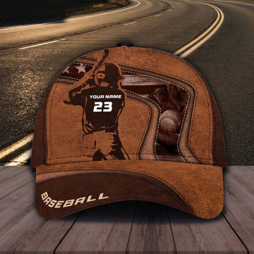 Maxcorners Personalized Baseball Cap Gift for Son, Baseball Hat Custom Name and Number for Baseball Players LM0402