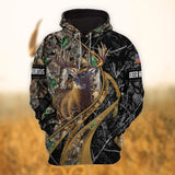 Customized Unique Hunting Style 6 Hoodie Deer Hunting 3D Hunter Gift Dad Hunting Present