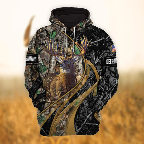Customized Unique Hunting Style 6 Hoodie Deer Hunting 3D Hunter Gift Dad Hunting Present