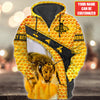 Maxcorners Personalized Name Honey Bee 6 All Over Printed Unisex Shirt LM1304
