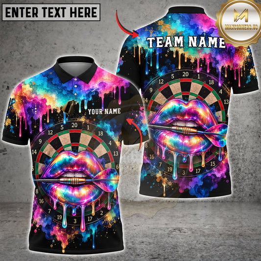 Maxcorners Darts Vibrant Multicolor Gorilla Face Psychedelic Personalized Name 3D Unisex Shirt