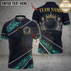 Maxcorners Bowling And Pins Glitter Sparkling Crown Customized Name, Team Name 3D Shirt (6 Colors)