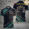 Maxcorners Bowling And Pins Glitter Sparkling Crown Customized Name, Team Name 3D Shirt (6 Colors)