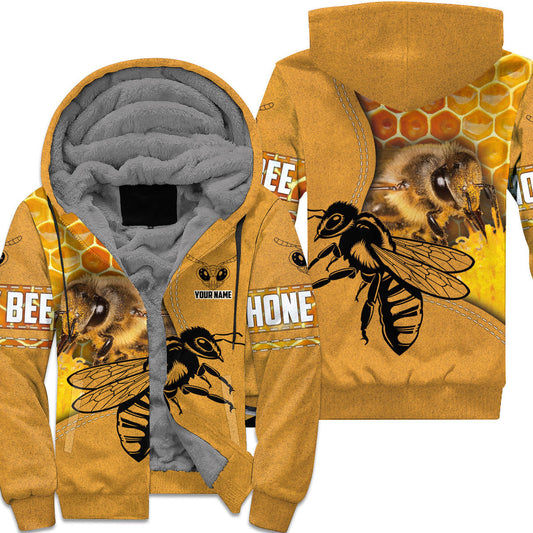 Maxcorners Personalized Name Honey Bee 3 All Over Printed Unisex Shirt LM1304