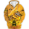 Maxcorners Personalized Name Honey Bee 7 All Over Printed Unisex Shirt LM1304