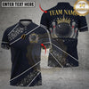 Maxcorners Bowling And Pins Glitter Sparkling Crown Customized Name, Team Name 3D Shirt (6 Colors)