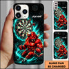 Maxcorners Darts Red Bull Dartboard Multicolor Personalized Name 3D Phone Case