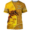 Maxcorners Personalized Name Honey Bee 10 All Over Printed Unisex Shirt LM1304