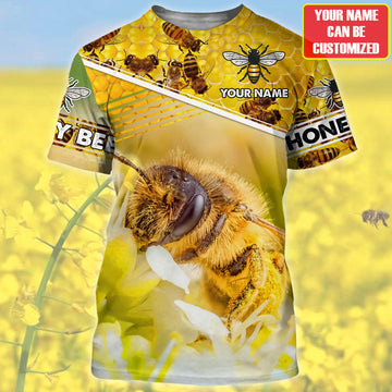 Maxcorners Personalized Name Honey Bee 13 All Over Printed Unisex Shirt LM1304