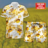 Maxcorners Personalized Honey Bee Tropical Hawaii Shirt Beach Short LM1304