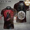 Maxcorners Darts Grim Reaper Nun Multicolor Customized Name, Team Name 3D Shirt