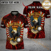 Maxcorners American Eagle Swing Golf Polo Customized Name, Team Name 3D Shirts (4 Colors)