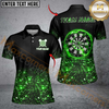 Maxcorners Black Green Light Darts Jersey Customized Name, Team Anme 3D Shirt
