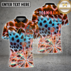 Maxcorners Darts Shirt Leopard Fur Pattern Dartboard Art Multioptions Personalized Name, Team Name 3D Shirt (4 Colors)