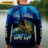 Maxcorners Monster Fishing SPF Shirts, The Thrill of The Catch Fishing Shirts For Men, Funny Fisherman Gift