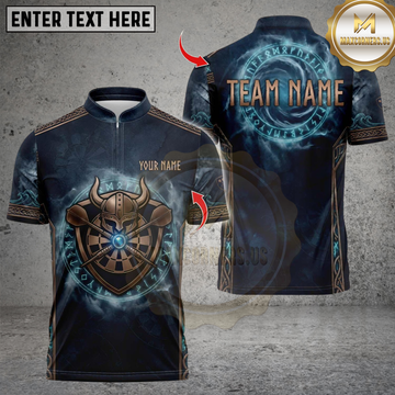 Maxcorners Darts Viking Rune Energy Dartboard Personalized Name 3D Unisex Shirt