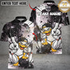 Maxcorners Bowling Cool Duck Multicolor Customized Name, Team Name 3D Shirts