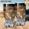 Maxcorners Fishing Tumbler Black Olive Tactical Splash Design Personalized Name Tumbler (13 Species)