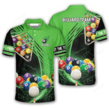 Maxcorners Billiard Lover Billiard multicolor Polo Shirts For Men, Billiard team shirts, Gift for Pool team player